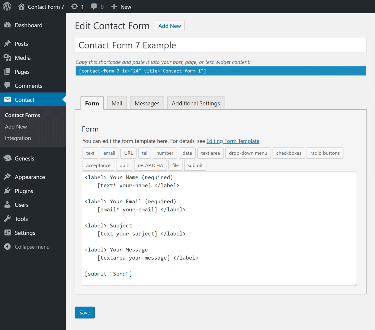 Cara Membuat Formulir Kontak Sederhana (Plugin Wpforms / Contact Form 7)