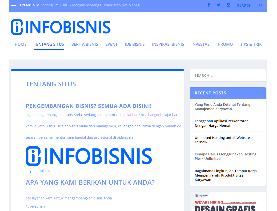 Cara Mengatur Homepage Menampilkan Postingan Terbaru Vs Halaman Statis
