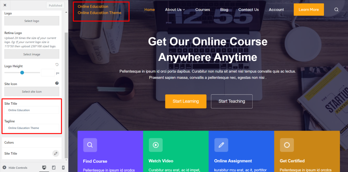 Cara Mengatur Judul Situs (Site Title) Dan Tagline Yang Tepat